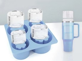 Molde silicona para cubitos x4 termo flor 43A2 